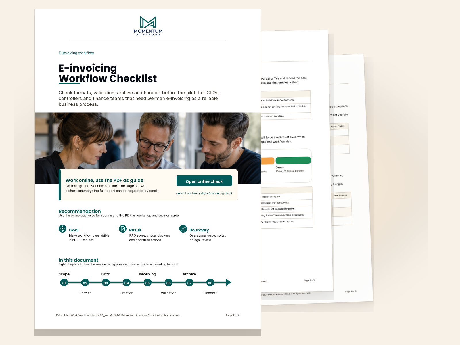 Preview of the downloadable asset E-invoicing Workflow Checklist