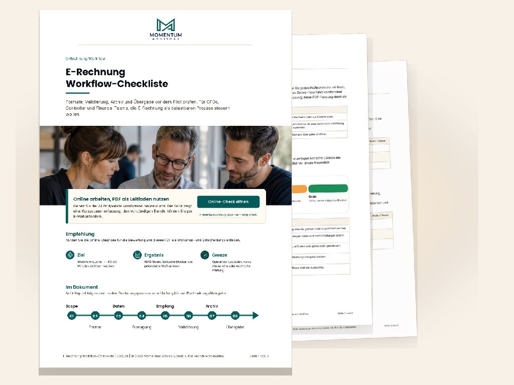Vorschau des Download-Assets E-Rechnung Workflow-Checkliste