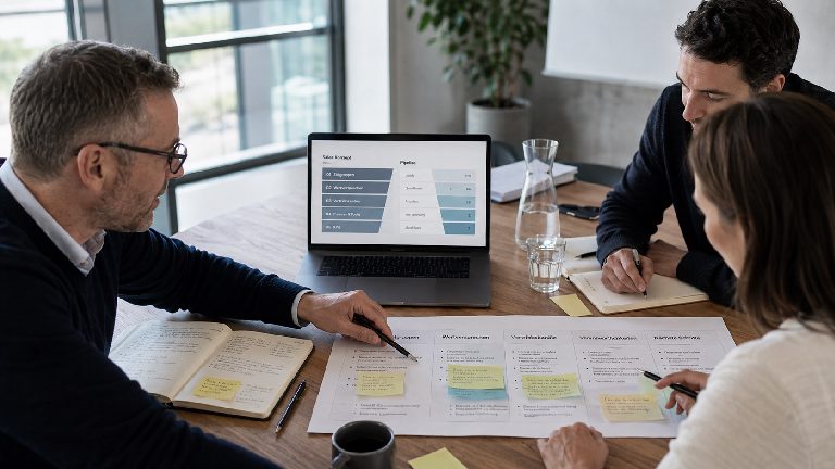 Titelbild zum Artikel 'Vertriebskonzept erstellen: Aufbau, Beispiel und Vorlage für den Mittelstand'